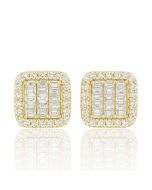 10KT Yellow Gold Women’s Stud Earrings – 0.32 CTW – Classic & Elegant