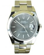 Rolex Watch DateJust Stainless Steal 41mm Black Dial 