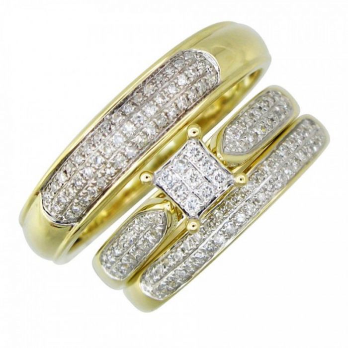 Trio Ring Wedding Set Wedding Rings Sets Ideas