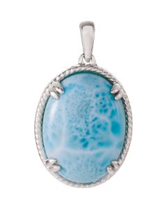 Genuine Larimar Pendant