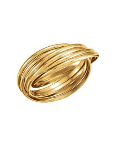 14kt Yellow 6-Band Rolling Ring Size 9