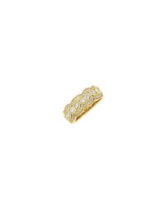 14kt White 1 CTW Diamond Anniversary Band