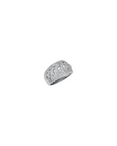 14kt White 1/2 CTW Diamond Band