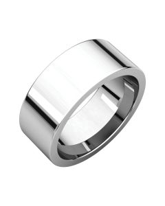 Sterling Silver 8mm Flat Band