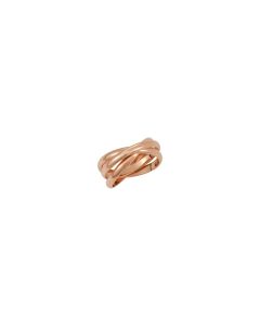 18kt Rose 2.5mm 3-Band Rolling Ring Size 7