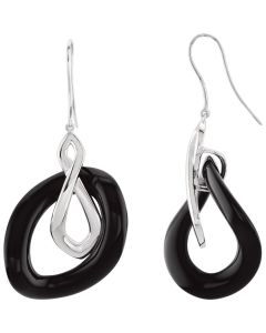 Sterling Silver Onyx Earrings