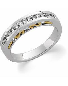 Plat/18Ky Anniversary Band Platinum  1/2Ctw Bridal Anniversary Band