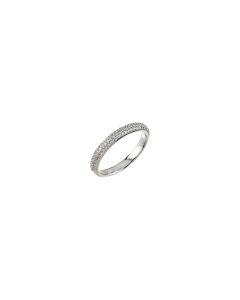 Platinum 3/8 CTW Diamond Pave Band