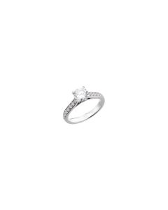 Accented Engagement Ring or Matching Band