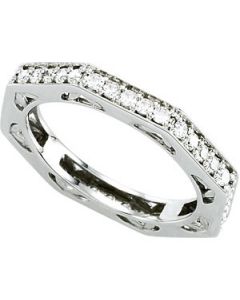 Bridal Anniversary Band Platinum  Size 06.50 / 3/4 Ct Tw