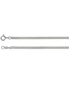 Sterling Silver 2.25mm Solid Curb Link 24