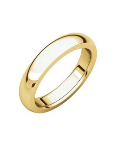 14kt Yellow 4mm Heavy Comfort Fit Band