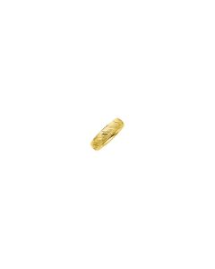 14kt Yellow 6mm Design Band Size Size 10