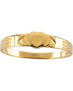 Youth Heart Ring 14K Yellow Gold 03.50 Mm
