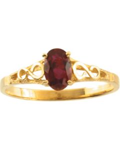 Youth Imitation Birthstone Ring 14K White Gold September Teen Imitation Birthstone Ring