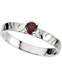 Youth Genuine Birthstone Ring 14K White Gold Januarychildrens Genuine Birthstone Ring