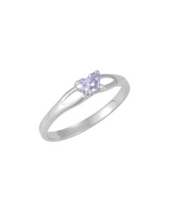 Sterling Silver Bfly® June CZ Birthstone Ring