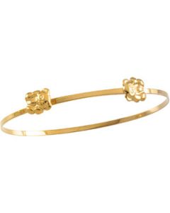 Youth Teddy Bear Bracelet 14K Yellow Gold Bracelet