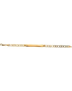 Youth I.D. Bracelet 14K Yellow Gold 6 Inch