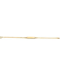 Youth I.D. Bismark Bracelet 14K Yellow Gold 05.00X23.00 Mm