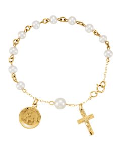 Freshwater Cultured Pearl Rosary Bracelet