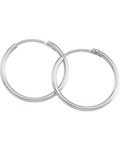 Hoop Earring Platinum  17.50 Mm