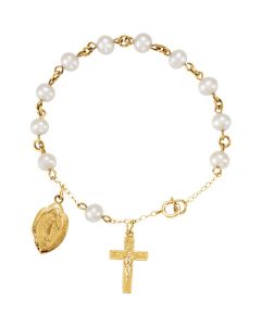 Freshwater Cultured Pearl Rosary Bracelet