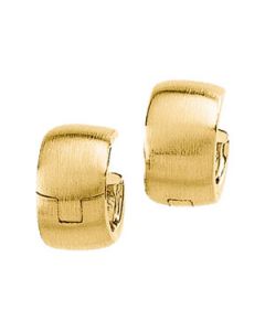 Hinged Earring 14K Yellow Gold 11.50 Mm