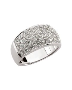 14kt White 1 CTW Diamond Micro Pave Ring Size 7