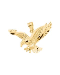 Eagle Pendant 14K Yellow Gold 16.75X26.50 Mm