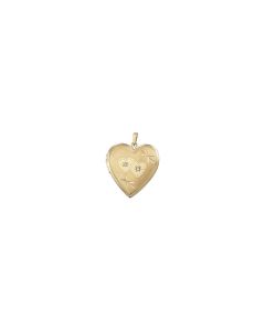 Heart Locket with Diamond Accent