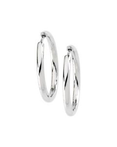 Hinged Earring 14K White Gold 24.00 Mm