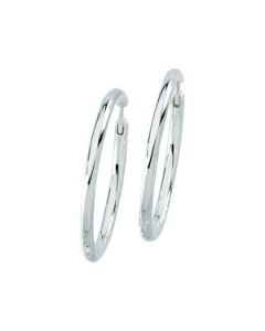 Hinged Earring Sterling Silver  34.00 Mm