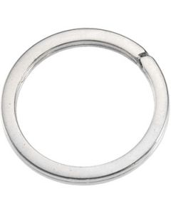 Round Key Ring Sterling Silver  N/A