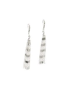 8 Strand Bar Earring W/Lever Back Sterling Silver  Pair