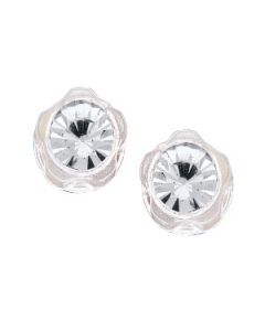 Medical Plastic Crystal Earring N/A N\A 03.75Mm Pair;Medical Plastic Crystal