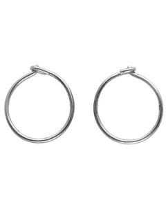 Titanium Hoop Earring Titanium  12.00Mm Pair;Hoop