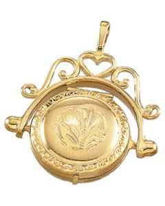 Spinning Locket 14K Yellow Gold 27.50X22.00 Mm
