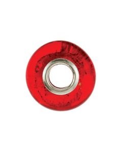 Kera Gold And Red Murano Glass Bead Sterling Silver  14X7