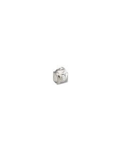 Sterling Silver 8mm Purse Bead with CZ