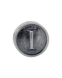 10.60 Mm Kera Alphabet Cylinder Bead Sterling Silver  I