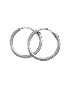 Hoop Earring Platinum  13.00 Mm