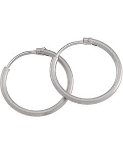 Hoop Earring Platinum  15.25 Mm