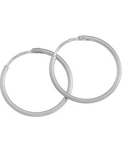 Hoop Earring Platinum  20.00 Mm