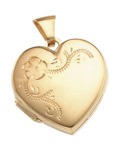 Heart Locket 14K Yellow Gold 17.50X17.50 Mm