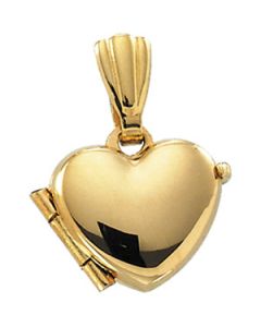 Heart Locket 14K Yellow Gold 09.00 Mm