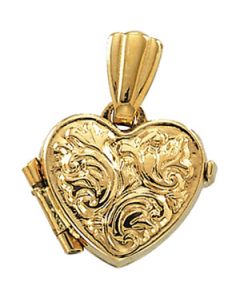 Heart Locket 14K Yellow Gold 09.00 Mm