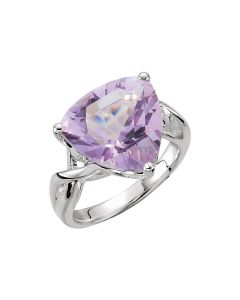 Genuine Rose De France Quartz Ring
