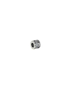 Sterling Silver 9.4x8.15mm Bead with Hearts