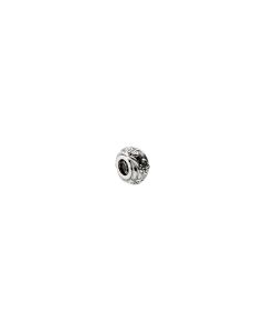 Sterling Silver 11x6.25mm Floral Bead